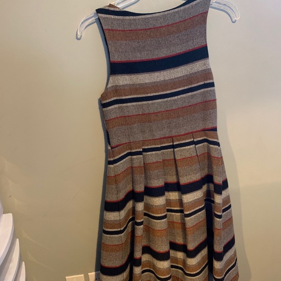 Brown/Red Striped Dress, Coconinno. Modcloth L - Picture 3 of 6